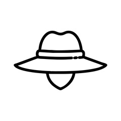 Farmer Hat Icon Vector Illustration for Agriculture Farming and Rural Life