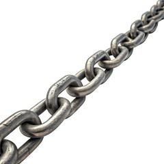 Fototapeta premium Strong Metal Chain Texture Detail Design on transparent background