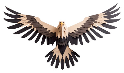 Obraz premium PNG Illustration of a eagle vulture animal flying.