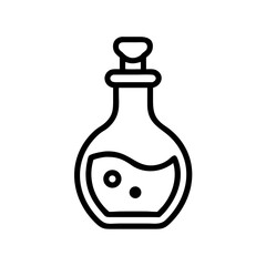 Magical Potion Bottle Icon for Fantasy, Alchemy, and Magic
