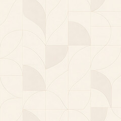 Minimalist Beige Abstract Geometric Leaf Pattern Background for Modern Interior Design, Wall Tiles, Wallpaper, or Digital Art Projects