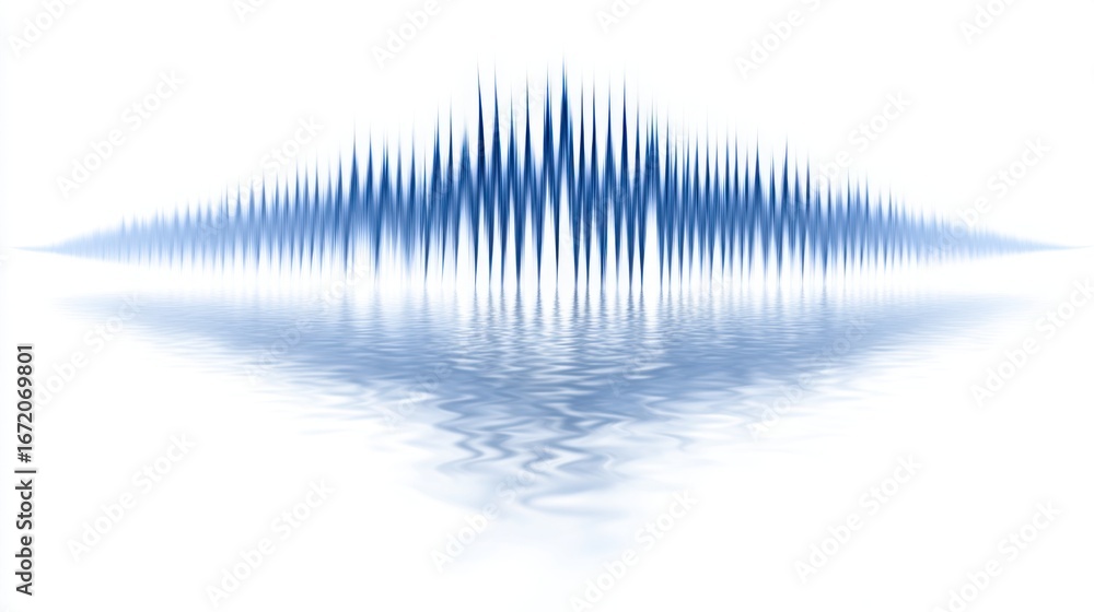 Aufkleber captivating sound wave visualization depicting quantum calibrated leg irregularity detection technol