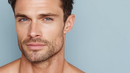 Obraz premium Cosmetology session focusing on male beauty and skincare techniques in a modern studio setting