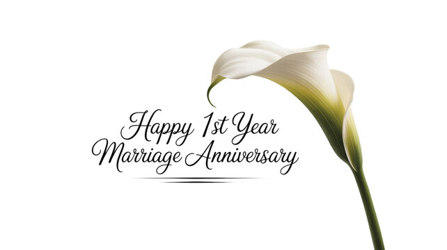 Happy 1st year Marriage anniversary  