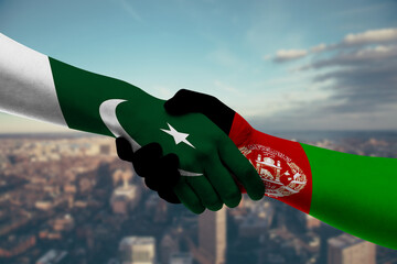Shaking hands Pakistan and_Afghanistan