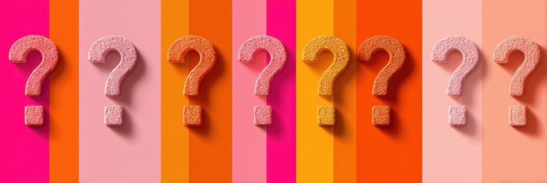 Trivia Contest: Educational Facts and Learning Questions with Feedback in Pink and Orange Striped Background