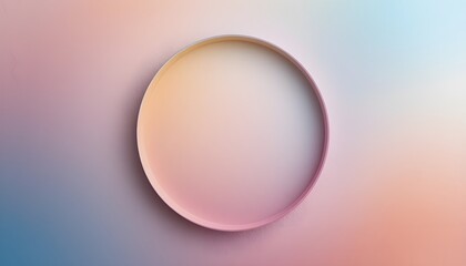 Cercle Gradient Pastel sur Fond Texturé Doux