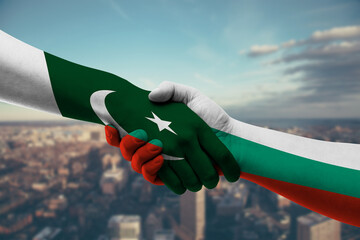 Shaking hands Pakistan and_Bulgaria