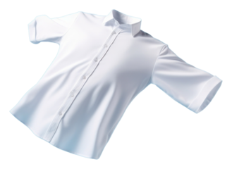 PNG White shirt sleeve blouse coathanger.