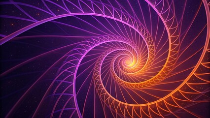 Abstract 3D visualization of glowing trading lines in vibrant neon colors, representing futuristic stock market data flow and digital financial energy pattern background 40