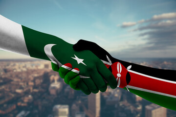 Shaking hands Pakistan and_Kenya