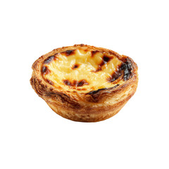 Fototapeta premium Delicious Golden-Brown Pastel de Nata, Traditional Portuguese Custard Tart