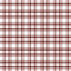 Burgundy and White Tartan Plaid Seamless Pattern