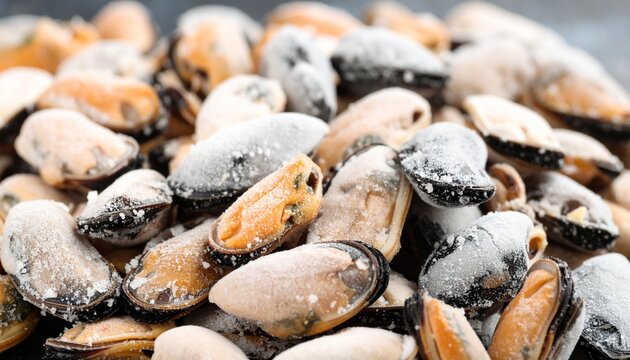 Fresh frozen mussels, perfect for adding a touch of elegance to any dish.