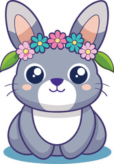 Cartoon Rabbit, Cute Cartoon Rabbit, Cute Cartoon Rabbit Vector Set, Adorable Rabbit Vector Art