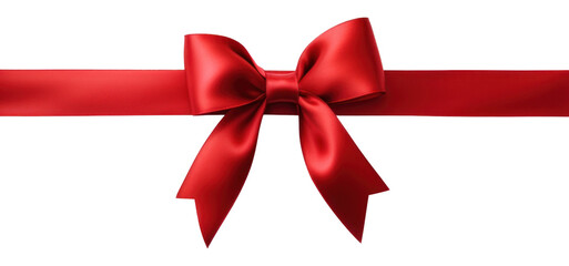 Ribbon bow red