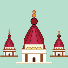 Vector Hindu Temple  Design