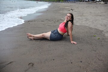 Joyful Beach Day with Ocean View