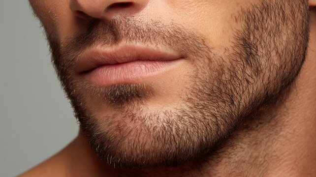 Male cosmetologist demonstrating facial hairstyling techniques during a beauty session