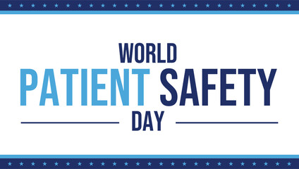 World Patient Safety day banner, social media post. 17th September Patient safety day banner. Theme for 2025 is Improving diagnosis for patient safety