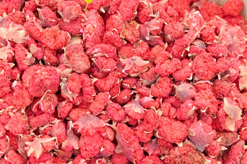 Pile of red berries