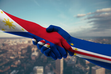 Shaking hands Philippines and_Cabo Verde