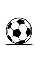 Obraz premium Classic soccer ball design on a white background