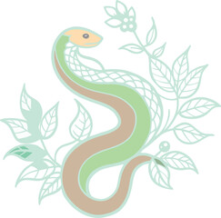 vector illustration of a snake