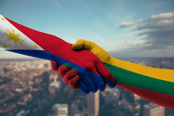 Shaking hands Philippines and_Lithuania