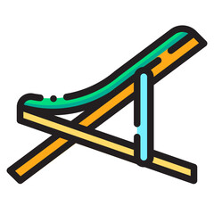 Travel Icon Set. This is lineal color icon style. 