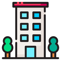 Travel Icon Set. This is lineal color icon style. 