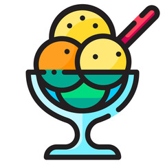 Travel Icon Set. This is lineal color icon style. 