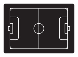 Football field icon vector solid icon style illustration. EPS 10 file