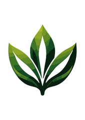 Vector illustration of leaves and trees on a white background