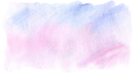 Blue watercolor hand painted background, sky abstract watercolor background