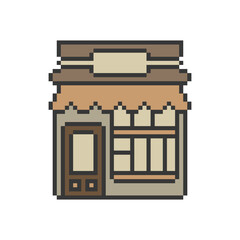 store front shop pixel art