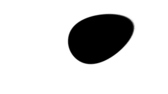 Black Abstract Blob Shape on White Background black blob abstract shape