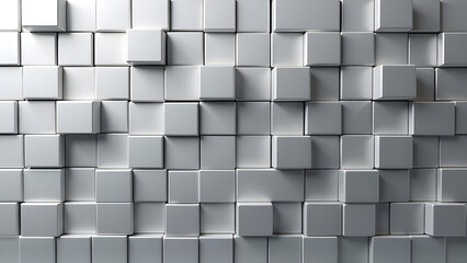 Aluminum Cubes Wall with Anodized Surface Finish
