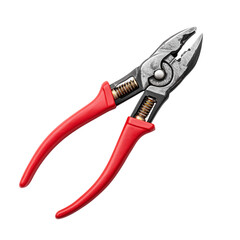 A detailed view of a pair of robust pliers, showcasing their ergonomic design and the potential for accurate and efficient tasks. 