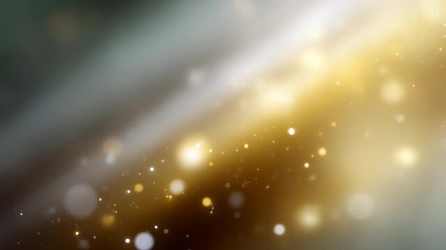 Glowing particles dance in the air creating a magical ambiance