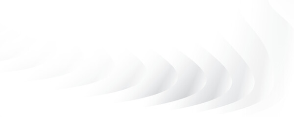 Abstract  white and gray color, modern design stripes background with curve lines. Vector illustration.