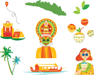 Kerala the land of god's own country is a beautiful place with kathakali dance and onam festival