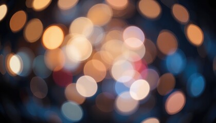Obraz premium Abstract bokeh lights background with warm and cool tones
