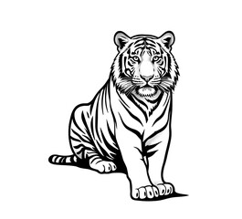 Naklejka premium tiger vector illustration