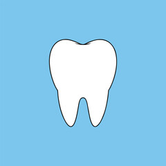 Tooth 3D Model Vector Illustration