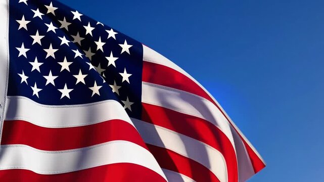 patriotic commemorative design layout featuring the national banner of the United States for federal holidays and memorial occasions including web banner graphics