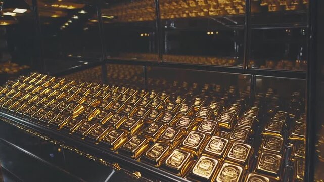 Bars of Precious Yellow Metal Used as Store of Value and Medium of Exchange