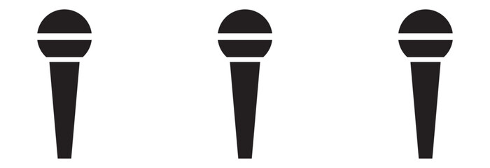 Microphone icon set. Different microphone collection. Vector. Studio Symbol collection. Voice icon symbol buttons. Vector illustration eps 10