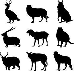 Animal Set Vector Art