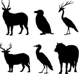 Animal Set Vector Art
